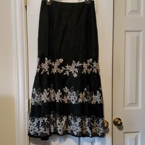 Carlisle Flamingo Embroided Skirt